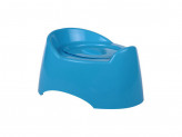 Горшок туалетный детский "Малышок" с крышкой голубой М1324
