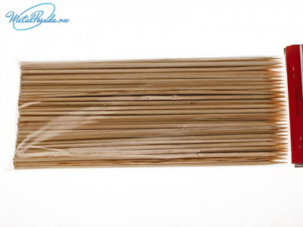 Шампур 100 шт бамбук 20 см х 3 мм 25829
